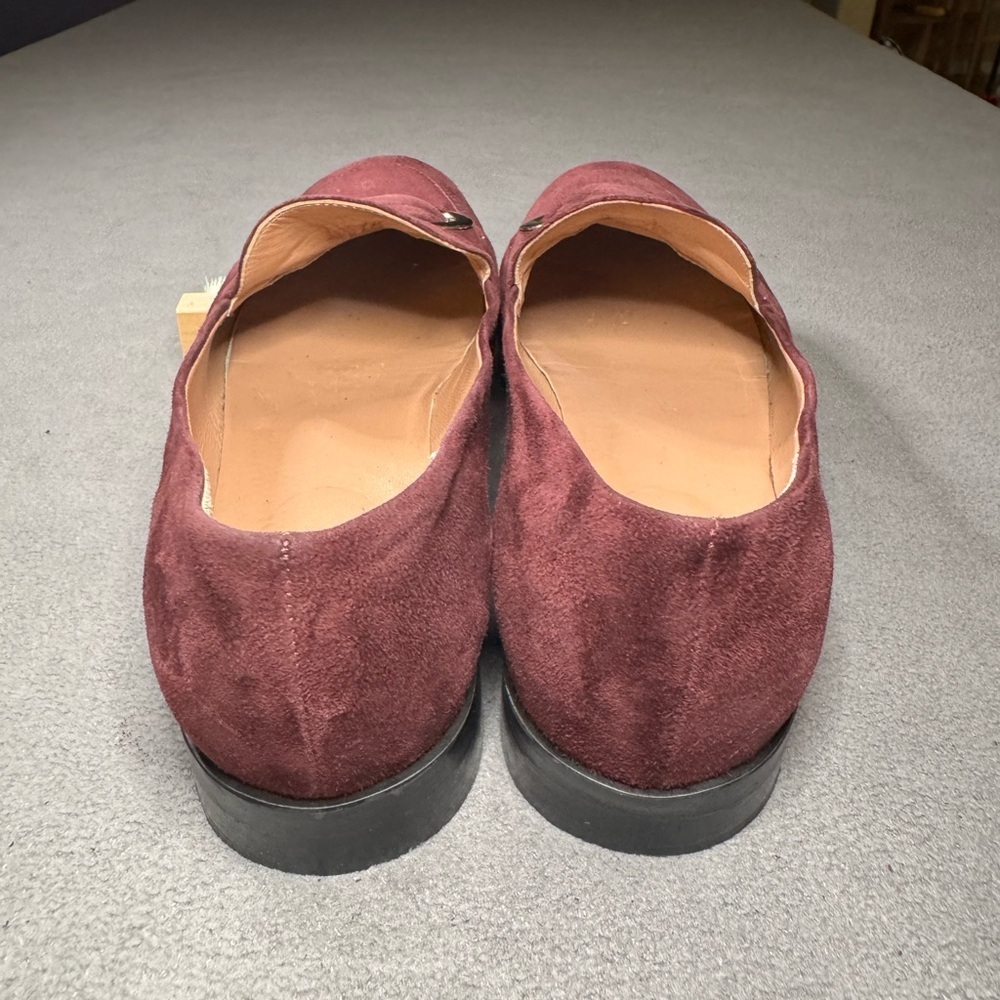 Pollini Purple Burgundy Loafers, Made in Italy - Picture 3 of 13